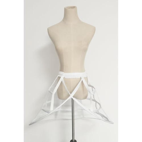 Image of Women Crinoline Petticoat Hoops Skirt Short Half Slip Underskirt for Girls Wedding Bridal Underskirt Slip