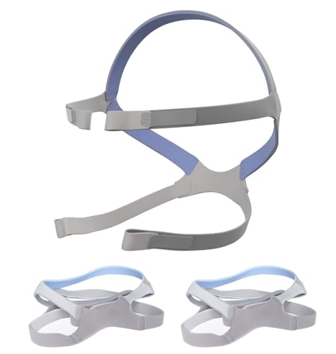 AICANMOU Replacement Nasal Guard Headgear Universal Headgear for Mirage FX Nasal Guard Elastic Fabric Strap Headgear Accessory (2) Standard Gray