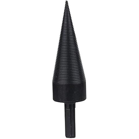 Wood Splitter Drill Bit, zosenda Heavy Duty Log Splitter Screw Cone, High Speed Firewood Twist Drill bit, Screw Splitting Bit Wood Breaker Wedge Drilling Woodworking Tool (38mm) Cover