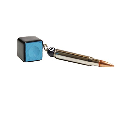 Chalk Box Bullet Pool Stick Pocket Chalker (Black Bullet Chalker)