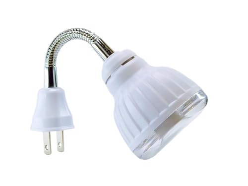 Image of LED Motion-Activated Sensor Dusk to Dawn PIR Night Light AC Outlet Directional Flexible Rotatable 360 Socket Plug-in Wall Stairs Lamp Indoor Closet Cabinet Toilet Garage Ceiling Basement 3W 6500K