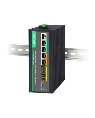 Image of LINOVISION Solar Managed PoE Switch with Built-in MPPT Solar Charge Controller, L2 Management, Remote Battery Monitoring, Non-Stop UPS Power for Up to 4 PoE Camera and 24V Bridge