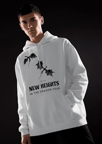 Sweat à capuche organique homme CodeLife Dragon Blanc S - 2