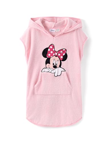 Image of Disney Marvel Princess Frozen Stitch Elsa Girls Hooded Swim Cover Up for Swimsuit Bathing Suit Swimwear Pocket 4-7 Years