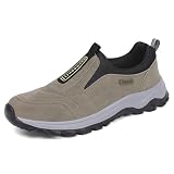 Sudychen Chaussure de Marche Homme sans Lacets Baskets de Randonnée en Plein Chaussures Orthopédiques Légères pour Le Travail