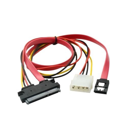 Cable SATA 22pin 7+15pin a SATA 7pin con IDE 4pin 0.5 m