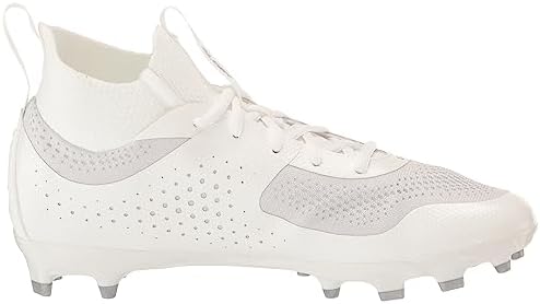 Under Armour Women's Glory 2 MC Lacrosse Shoe, (100) White/White/Metallic Silver, 8.5 | Image 5