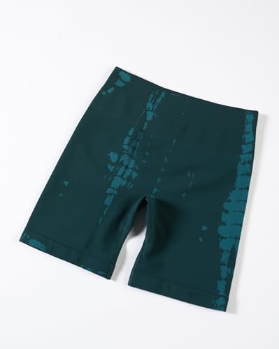 Image of AUROLA Serpent Seamless Scrunch Workout Shorts for Women,Tummy Control Squat Proof Ribbed Thick Active Gym Short