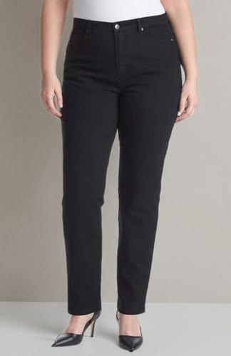 Gloria Vanderbilt Women's Classic Amanda High Rise Tapered Jean for Women - Black 122