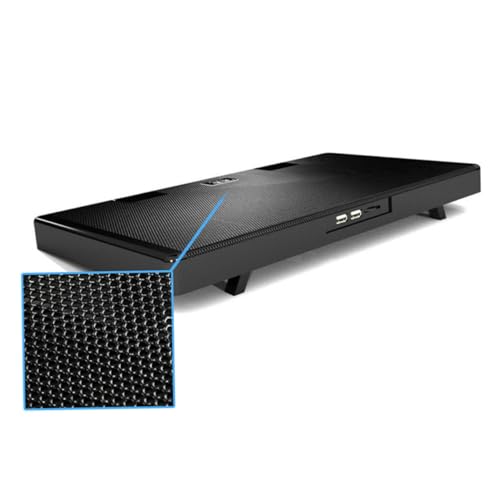 Base para laptop con 5 ventiladores USB ajustable negro miniatura 6