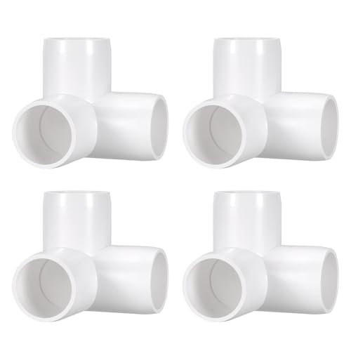 DTGN 4Pcs Raccord coude PVC 3/4" grade mobilier
