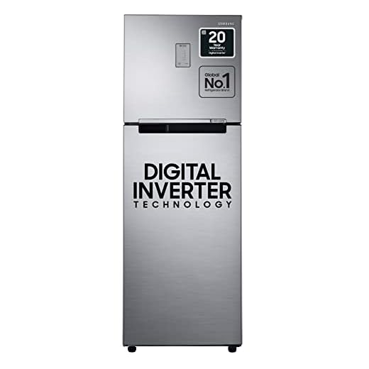 Samsung 275L 3 Star Inverter Frost Free Double Door Refrigerator (RT30T3443S9/HL, Silver, Refined Inox, 2022 Model)