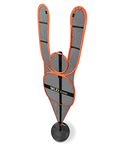 SKLZ D-Man Basketball Defensive Mannequin, Basketball Training, Verstellbare Höhe, Schwarz/Orange, 6.5ft to 8ft / 198cm to 244cm 415, einheitsgröße