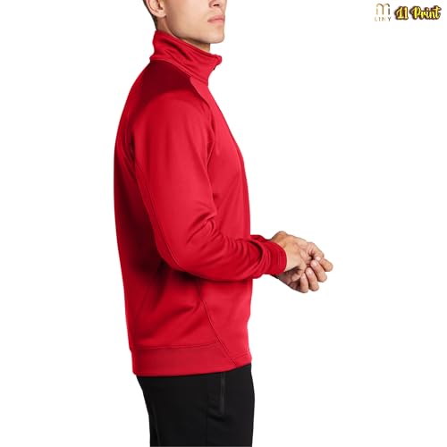 Custom Men's 1/4-Zip Fleece Pullover | Personalized with Your Logo, Text, or Photo | Soft, Warm & Sporty Custom Top for Teams, Work & Everyday 7