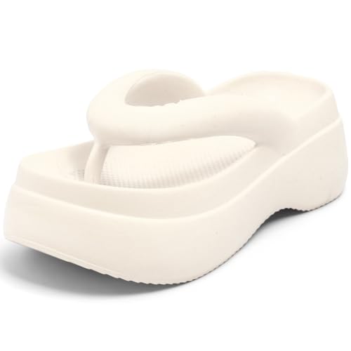 Image of DOCTOR HEALTH SUPER SOFT Women Thick Sole EVA Flip Flops | Soft Cushioned Comfort Slippers | Lightweight Anti-Slip Casual Sandals for Indoor Outdoor Everyday Wear