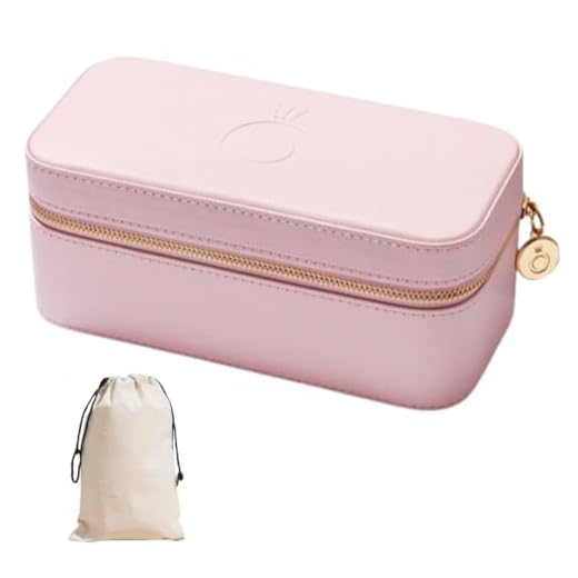 PANDORA Schmuckkästchen für Damen, originelle Schmuckschatulle für Damen und Mädchen, für Reisen, Rosa, 200 x 101 x 85 mm. Baumwollsack (A008_Sack)