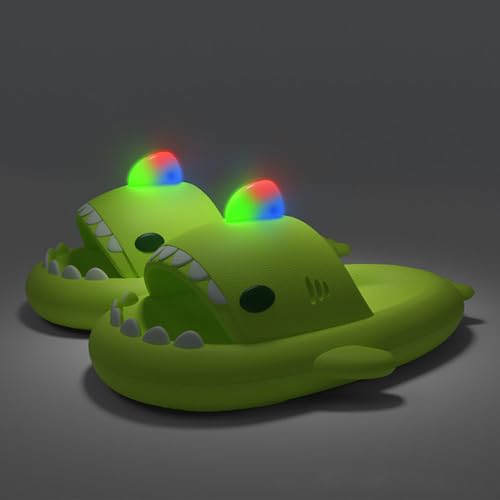 Generic Shark Slides Glow In The Dark, Summer Novelty Open Toe Slide Sandals Anti-Slip Beach Pool Shower Shoes With Cushioned Thick Sole3