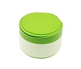 Verde plástico vacío portátil bebé cuidado de la piel after-bath Powder Puff Talcum Powder Case Contenedor Dispensor maquillaje polvos de maquillaje caja
