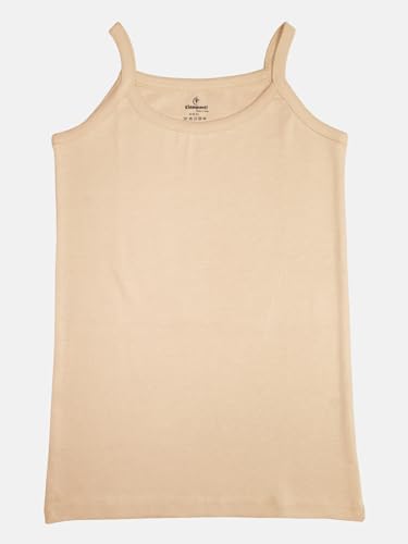 Image of KiddoPanti Girls Cotton Solid Camisole Pack of 3
