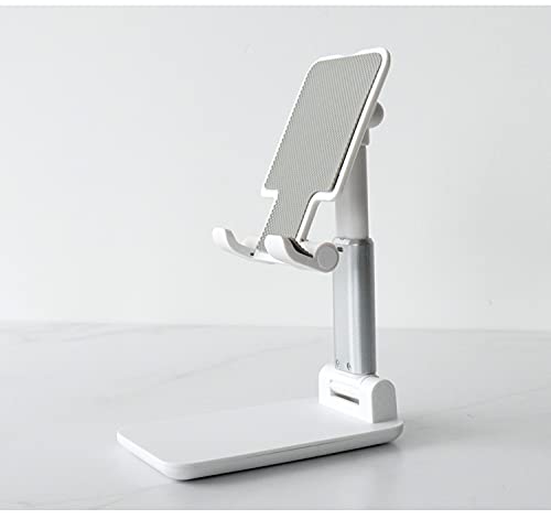 Mobile Phone -Tablet Holder 360 °Adjustable -Aluminum Mount Phone Stand for Bed, Bathroom, Table, Flexible Slimmer than Iphone 11… (white)