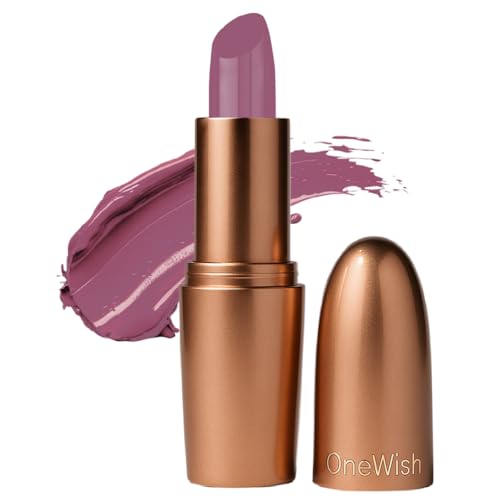 Image of One Wish Creamy Matte Lipstick Long Lasting for Women - Purple AF Shade 22 | Full Coverage | Creamy Formula | No Flaky Lips | No Dryness | High-Pigment | SPF | Vitamin E, Almond Oil & Shea Butter for Moisturising Lip | 8 Hrs Lasting | Smooth Finish | 3.8 gm