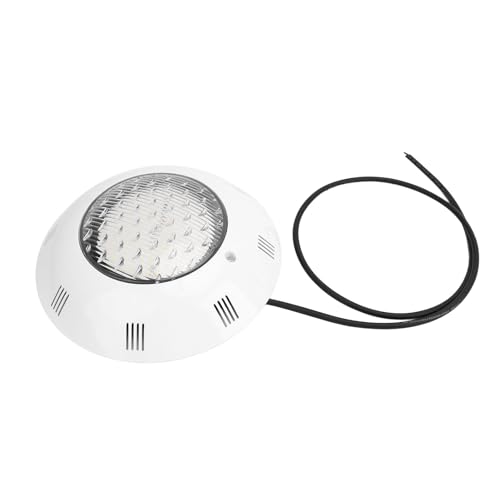 OEBUAFI Luz LED para Piscina de 12V, Iluminación Subacuática, Lámpara Sumergible para Piscina IP68 con Cuentas LED de Alto Brillo para Paisaje de Piscinas (Blanco Puro 12W)