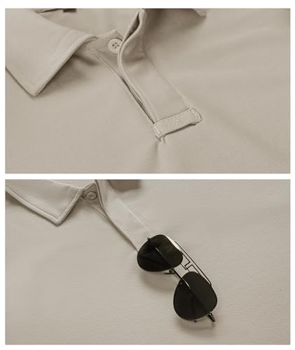 Image of SCODI Men's Golf Polo Shirt Short Sleeve Tactical Shirts Casual Tennis T-Shirt