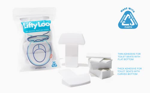 Lifty-Loo-Toilet-Seat-Handle-Lift-More-Less-Mess-Easy-Application-2-Pack-White