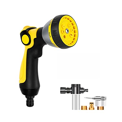 Pistola de agua portátil de alta presión Riego de jardín Rociador de lavado de autos Rociador de lavado de autos de metal para el hogar Rociador de riego de jardín Pistola de agua de alta presión (Co