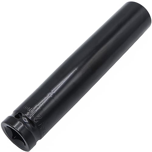 Image of 1 /2 inch Drive by 21mm Deep Impact Socket, Heat-Treated CR-V Steel 6 inch Length, 6-Point Metric Size (21mm)
