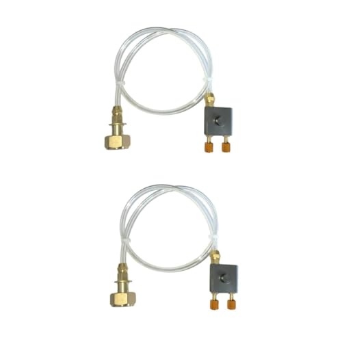 POPETPOP 2 Piezas válvula de inflado del Tanque de Gasolina Tanque de Gas válvula de inflado Plana Inflable inchables Adaptador de Estufa de Gas Herramienta de Estufa de Gas