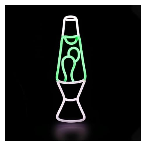 Lampe néon décoration murale pour chambre et anniversaire style lave 44cm