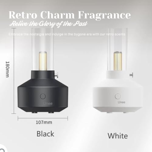 Image of Unee Rotre Diffuser: Aromatherapy,3D Led.Perfect for Gifts,Daily Relaxation,Special Events.Elegant Pristine Black.Create Moments with Unee.(0.15L))