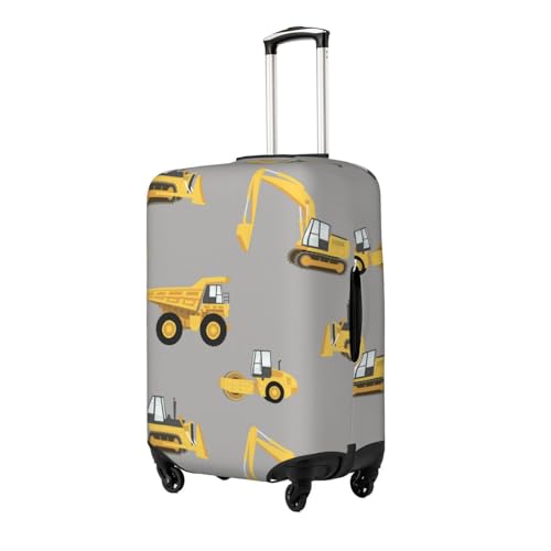 Construction Trucks Print Luggage Suitcase Covers Elastic Washable Luggage Protector Luggage Covers For Suitcase2