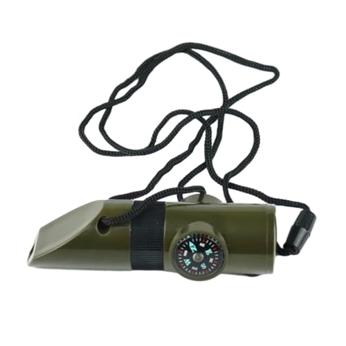 7 en 1 Camping Survival Multifonction avec Boussages LED Light Maginier pour Randonnée en Camping
