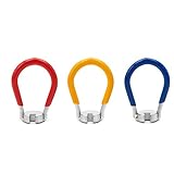 Gcroet Speichen Spanner Fahrradspeichen Kit Fahrradspeichenschlüssel Fahrrad-Rad-speichen Schlüsselreparatursatz Spanner Stahldraht Einstellen Werkzeuge Bunte 3pcs