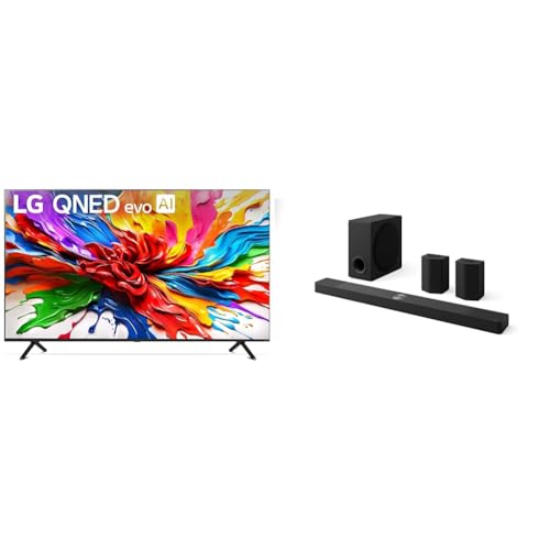 Image of LG 85 inch QNED92A 4K Smart TV and 9.1.5-Ch. S95TR Soundbar with Dolby Atmos, DTS:X, Wireless Speakers and Subwoofer Home Theater Bundle