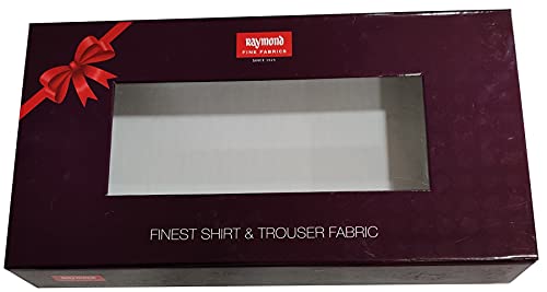 Raymond Fabrics Men's Combo of Unstitched Poly Cotton Shirt and Trouser Fabric Set - Gift Pack (Multicolour_Free Size)-Set Of 6