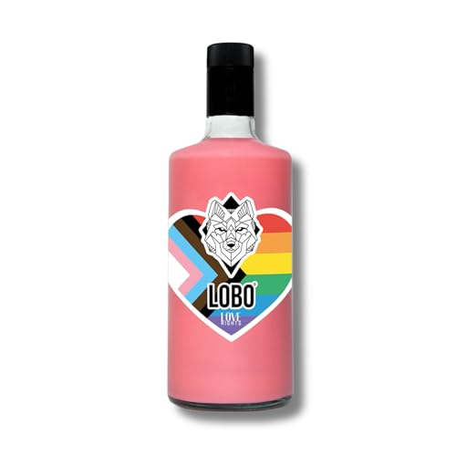 Ser Lobo - Tequila de Fresa I Crema de Fresa con Tequila I Licor crema con carácter libre, salvaje y arriesgado I 15% I 0,7 L (Pride Edition)