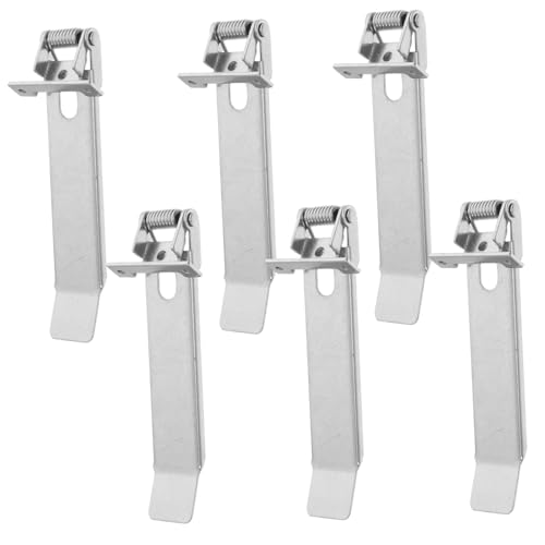 Lurrose 6 Pack Light Retaining Clips for Downlight Small Metal Spring Clamp Accessories Easy Install for Ceiling Lighting