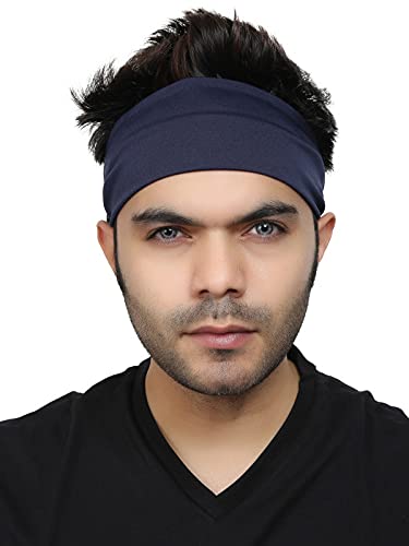 BISMAADH Polly Cotton & Spandex Quick Sweat Absorbent Multifunctional Elastic Headband for Indoor & Outdoor Activities � Men & Women-image-22