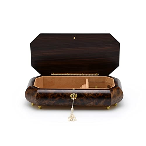 Exquisite Grand Music And Floral Wood Inlay With Cut Corners - Oh Christmas Tree #TOP3