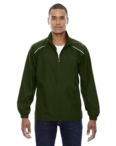 Core 365 Men's Motivate Unlined Lightweight Jacket, Large, Forest Gren 630