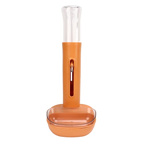 Cuei Dog Water Dispenser, 680Ml Detachable Design Anti Slip Suction Pad Stablize Adjustable Height Pet Standing Water Dispenser Controlled Water Flow Abs Plastic Sturdy Dog Water Bottle(Yellow) #TOP12