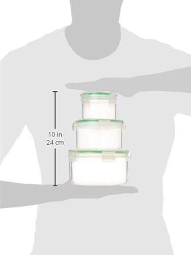 Miniatura 2 de Uniware 3 PC microondas seguro redondo hermético W. anillo de silicona 300, 680, 40.6 fl oz 7508