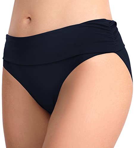 Image of Women's Bathing Suit Bottoms Full Coverage Ruched Bikini Tankini Bottom Swimsuit Brief