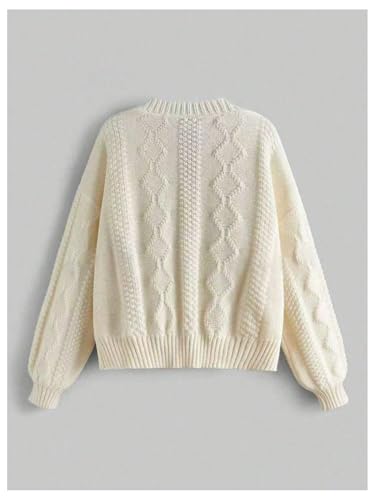 Women's Plus Size Floral Embroidered Cardigan Sweater Button Down Long Sleeve Knit Outerwear with Pockets2