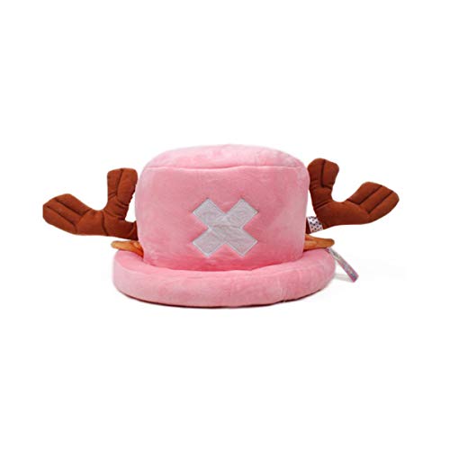 ZOA Anime One Piece Tony Chopper Caps Cosplay Plush Winter Cute Hats Gifts for Kid Halloween Party (2)