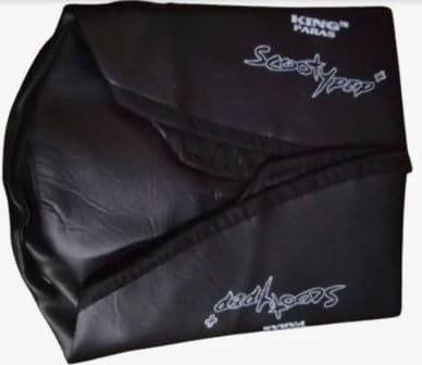 Image of Premium Water Resistant Universal Fit Scooter Seat Cover Durable Black Stretchable Protection Guard for Two Wheelers All Weather Dust and Sun Protection Skin (Black - 4)