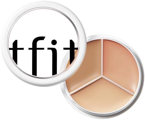 TFIT 3 Color Concealer Cream Palette Full Coverage 0.52 Ounce 02 Warm
